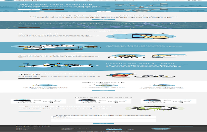 Wash my Bike - Website Development. screenshot 1